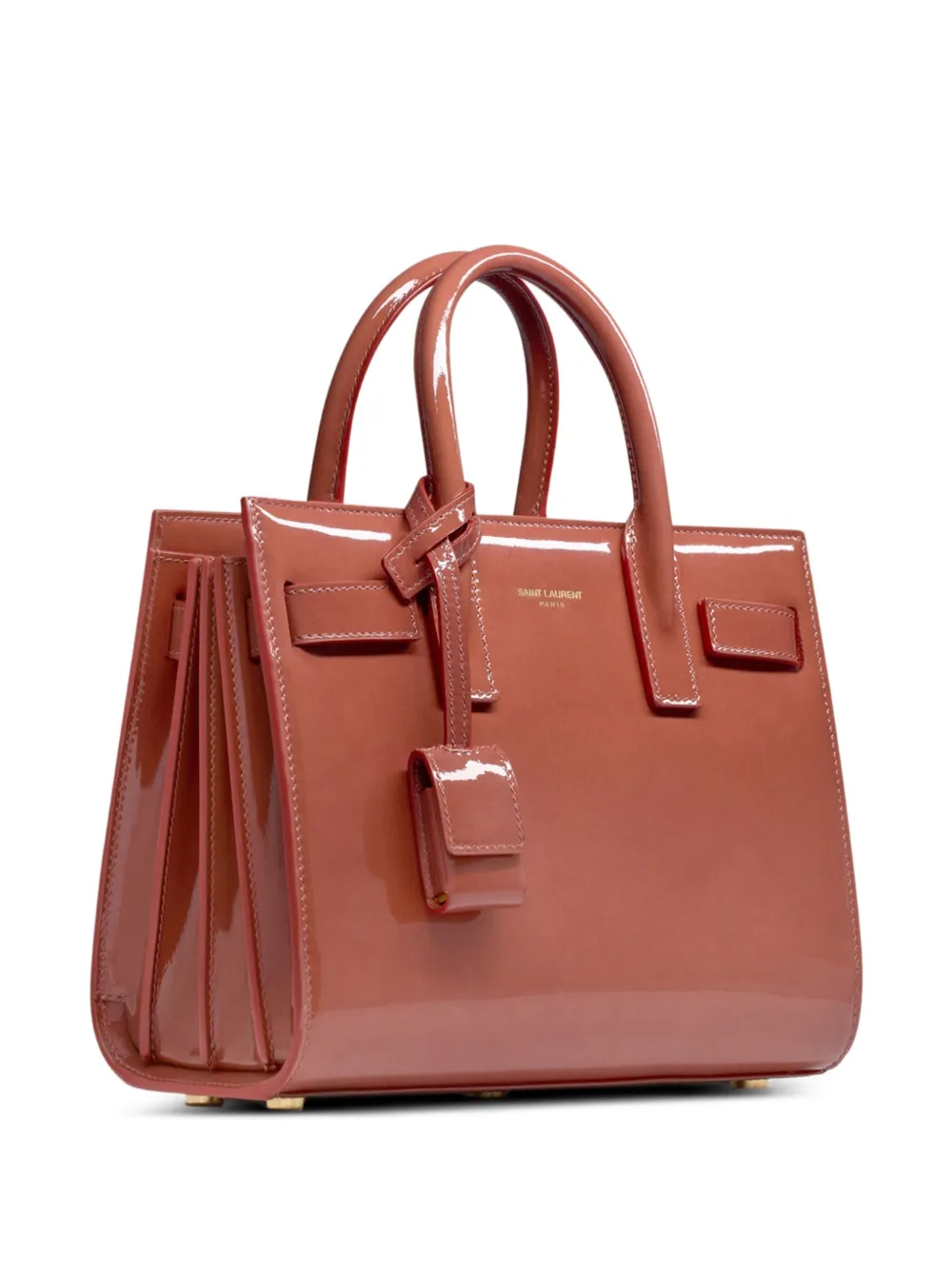 Saint Laurent Sac de Jour leren mini-shopper Roze