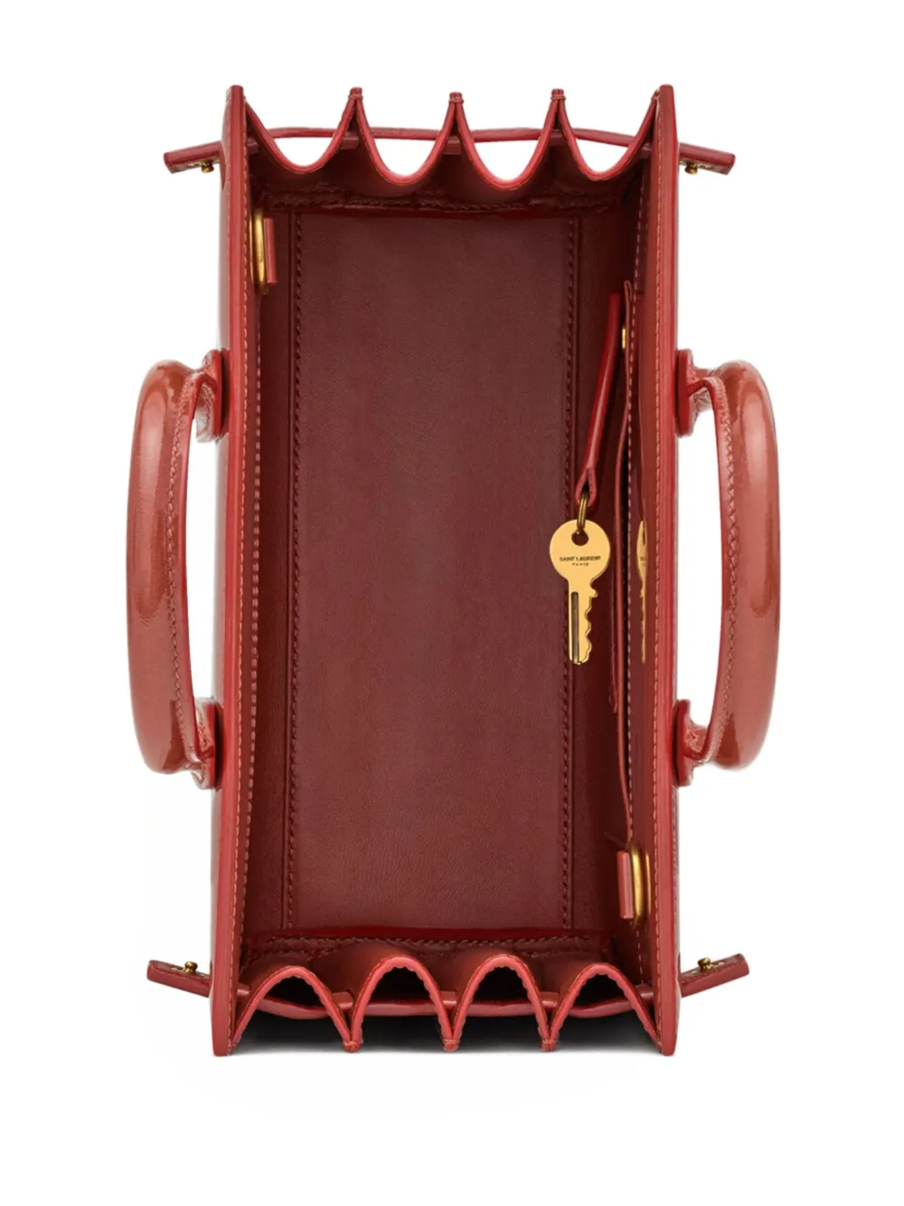 Saint Laurent Sac de Jour leren mini-shopper Roze
