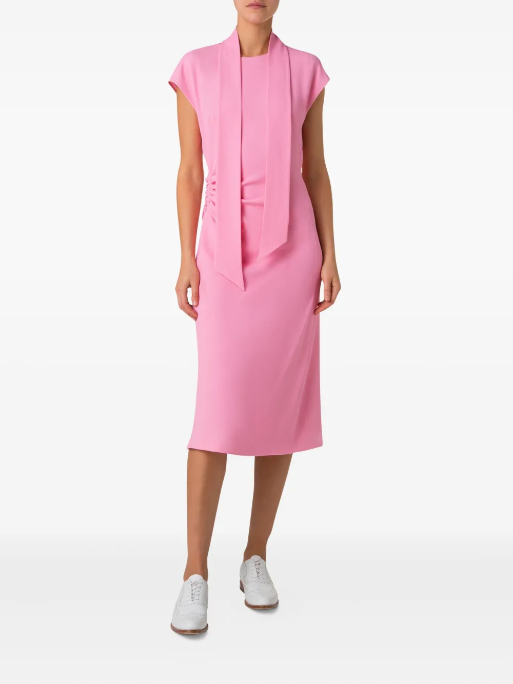 Akris draped dress - Roze