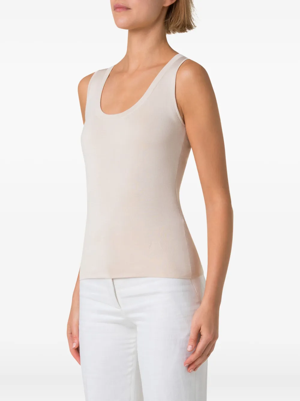 Akris Fitted Knit Tank Top