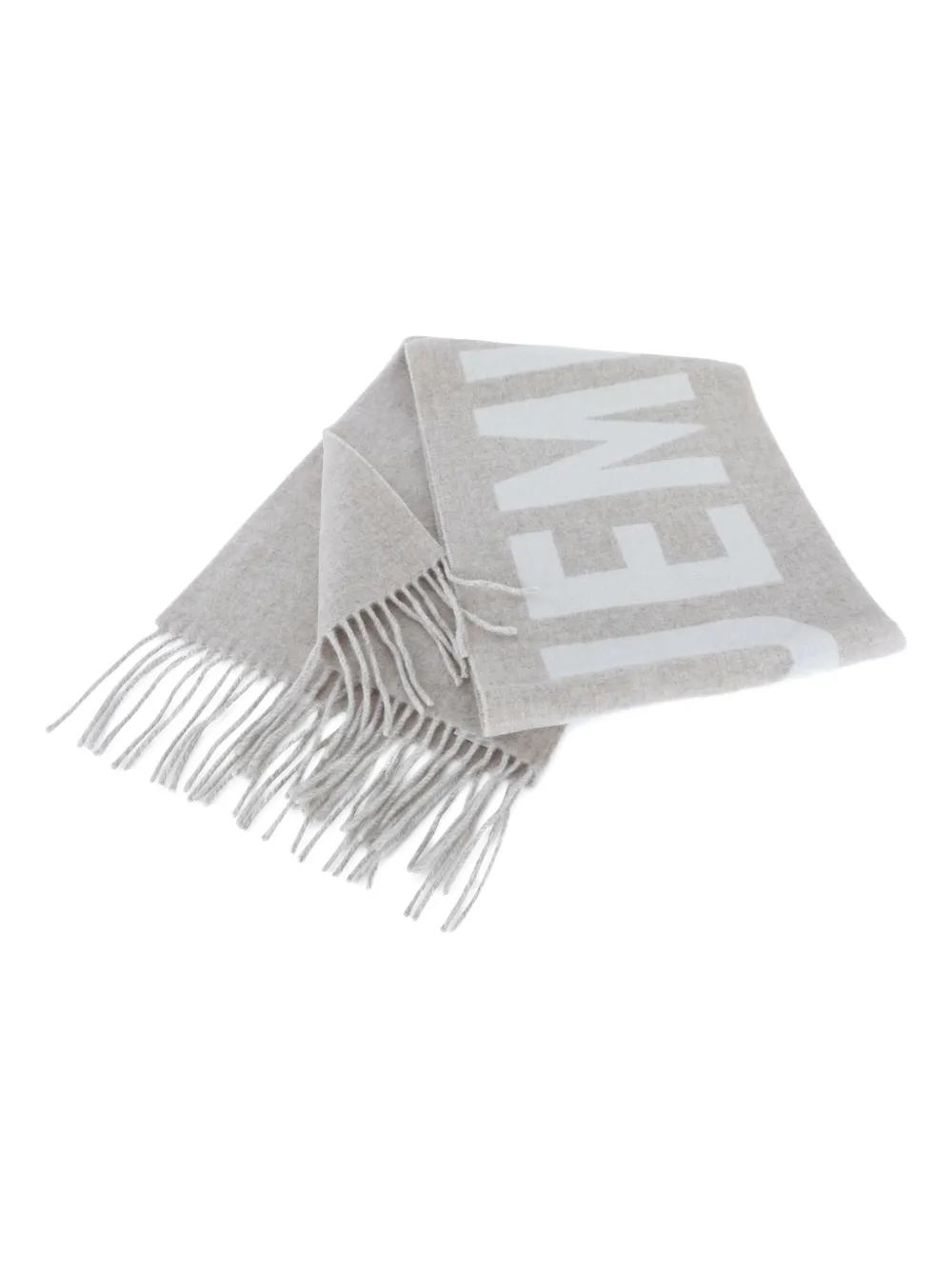 Jacquemus Le Écharpe fringed scarf - Grijs
