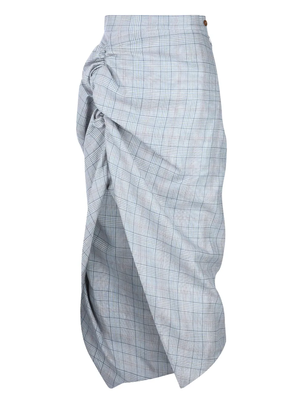 Shop Vivienne Westwood Checked Midi Skirt