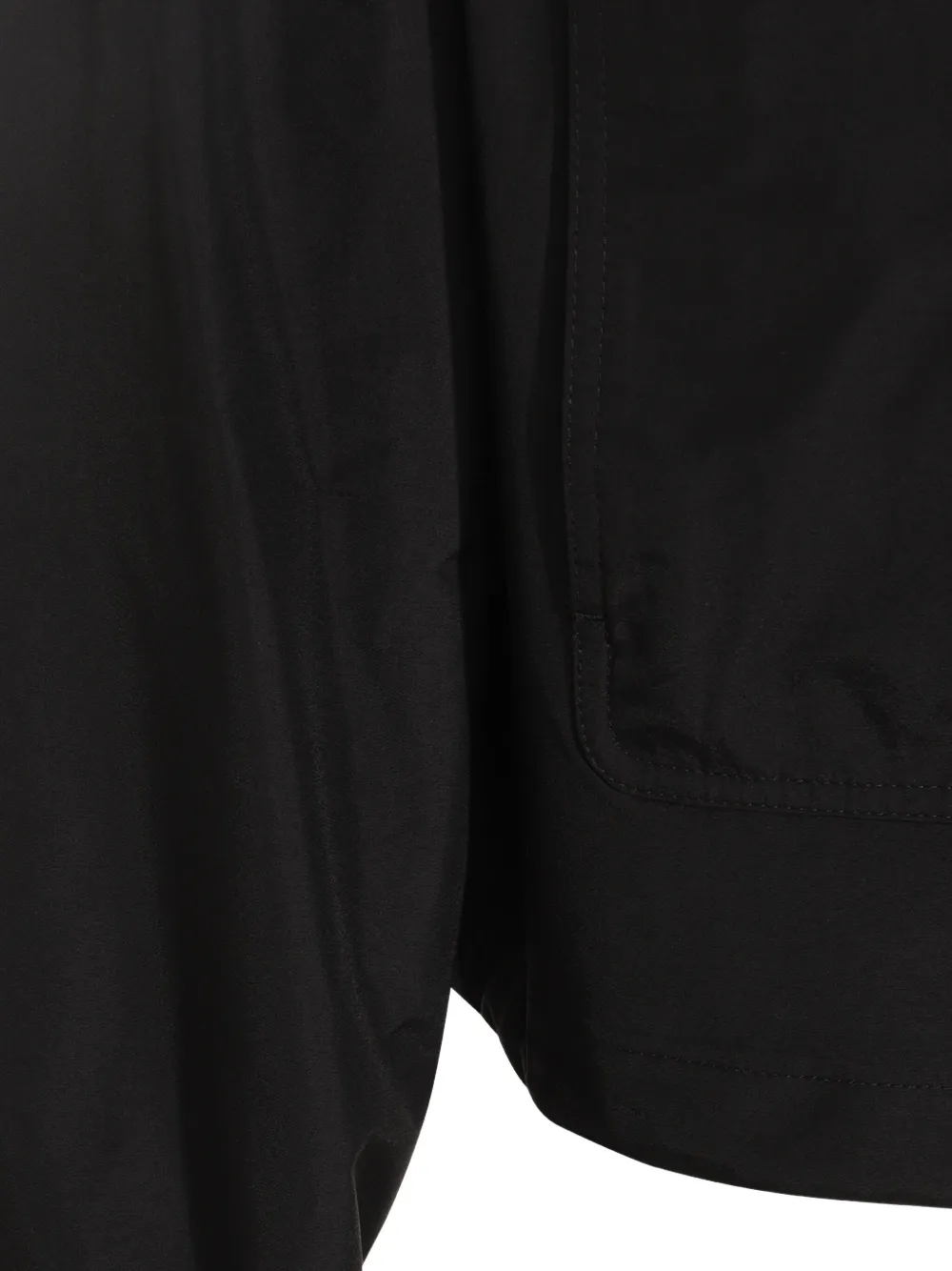 AMI Paris half-zip hooded jacket Zwart