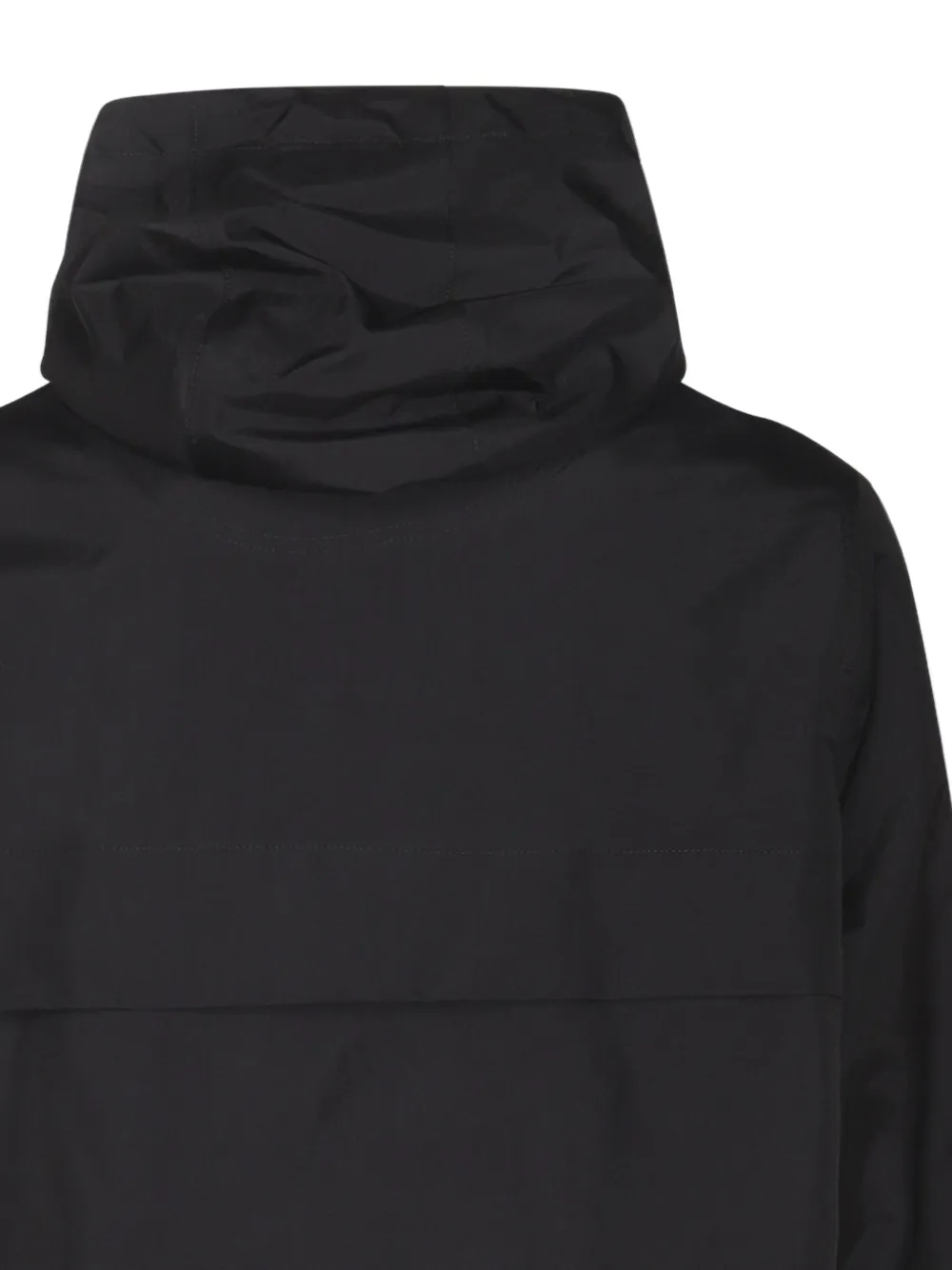 AMI Paris half-zip hooded jacket Zwart