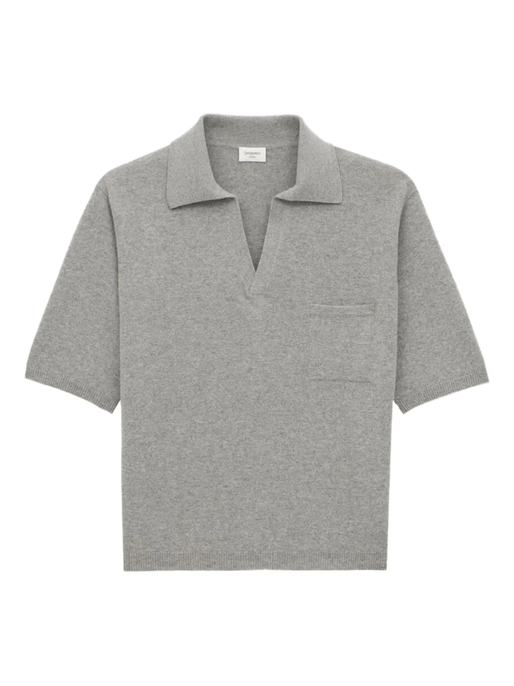 Saint Laurent Poloshirt met korte mouwen Grijs