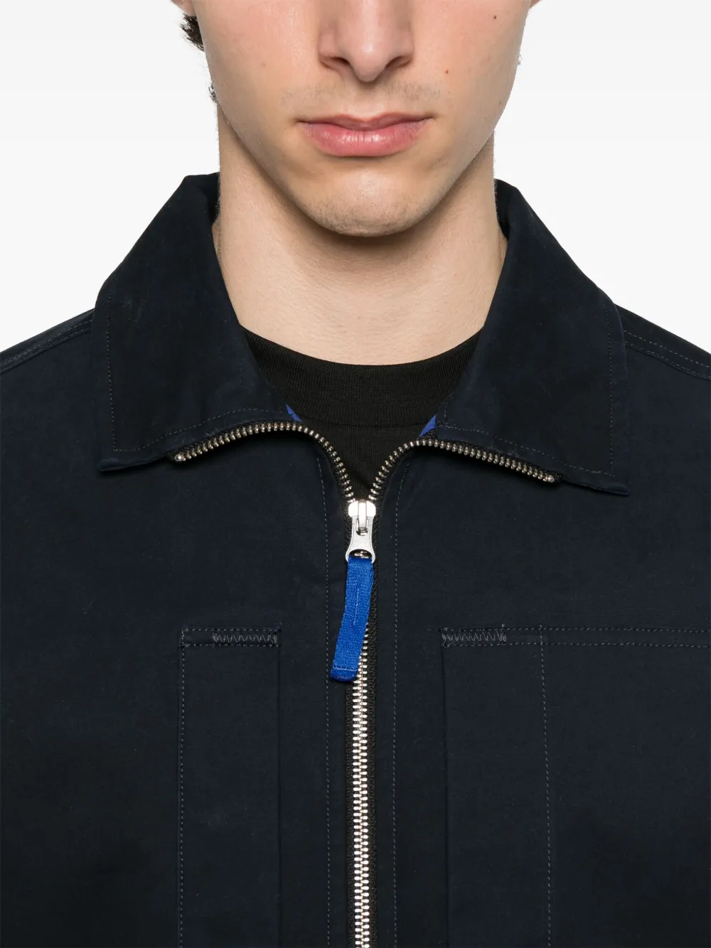 Stone Island Katoenen jack Blauw