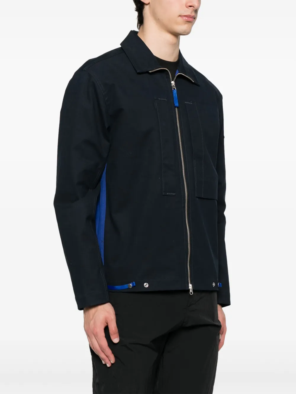 Stone Island Katoenen jack Blauw