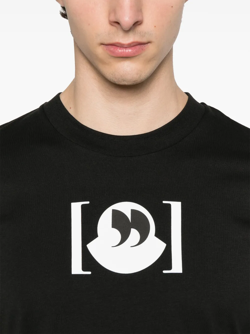 Moncler Katoenen T-shirt Zwart