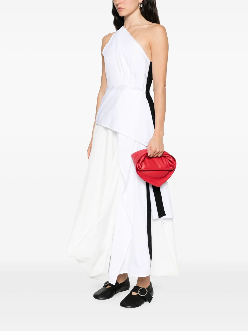 FEDERICO CINA leather shoulder bag - Rood