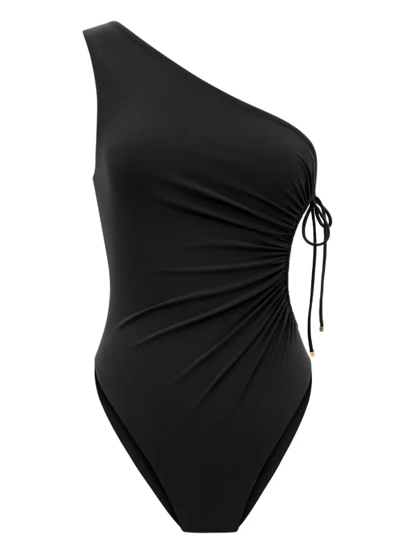 Saint Laurent ワンショルダー水着 | ブラック | FARFETCH JP