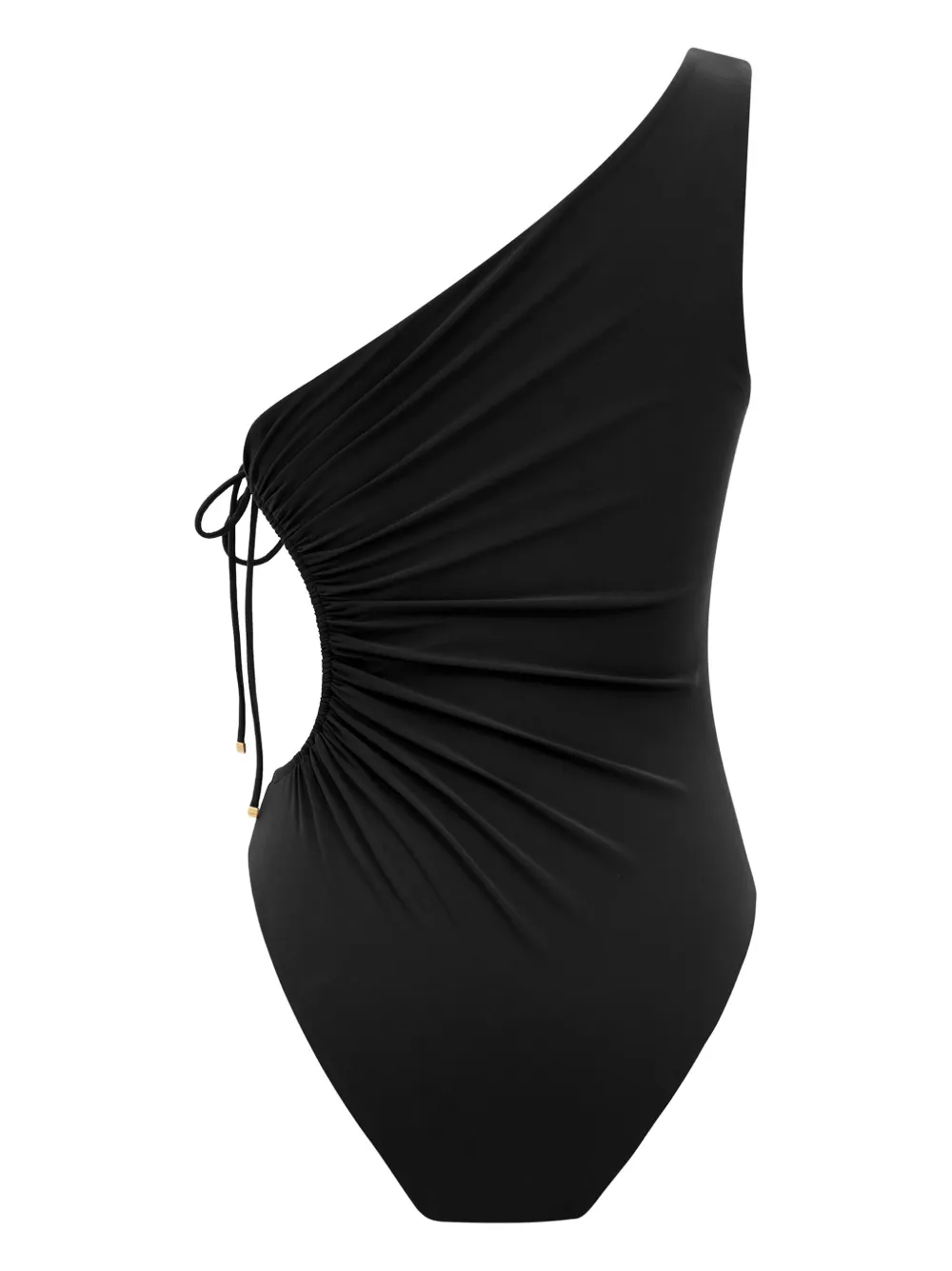 Saint Laurent Asymmetrisch badpak Zwart