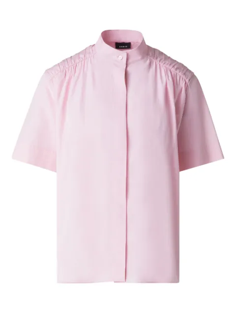 Akris camisa con hombros fruncidos