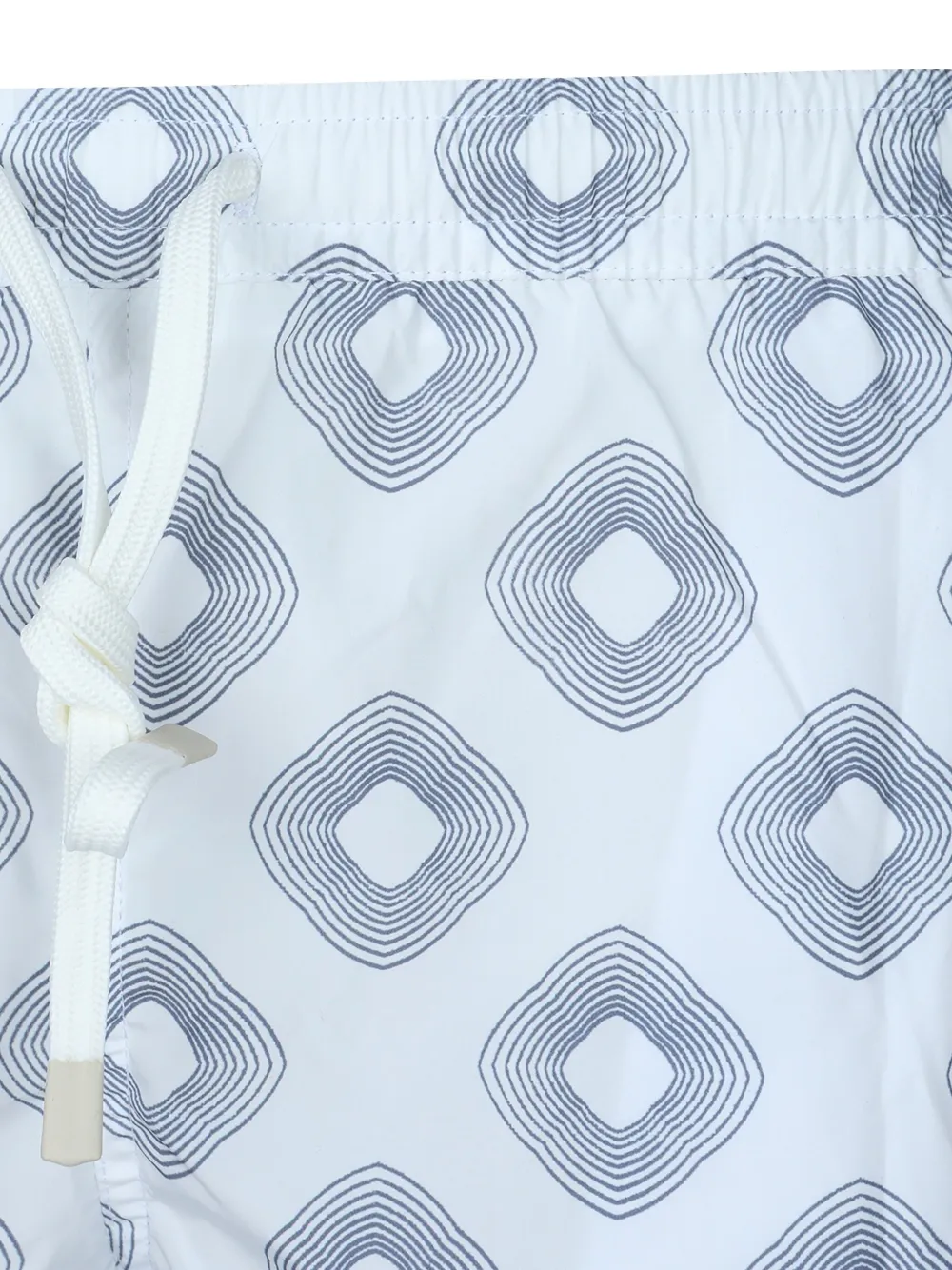 Eleventy Zwembroek met geometrische print Blauw