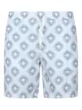 Eleventy geometric-pattern swim shorts - Blue