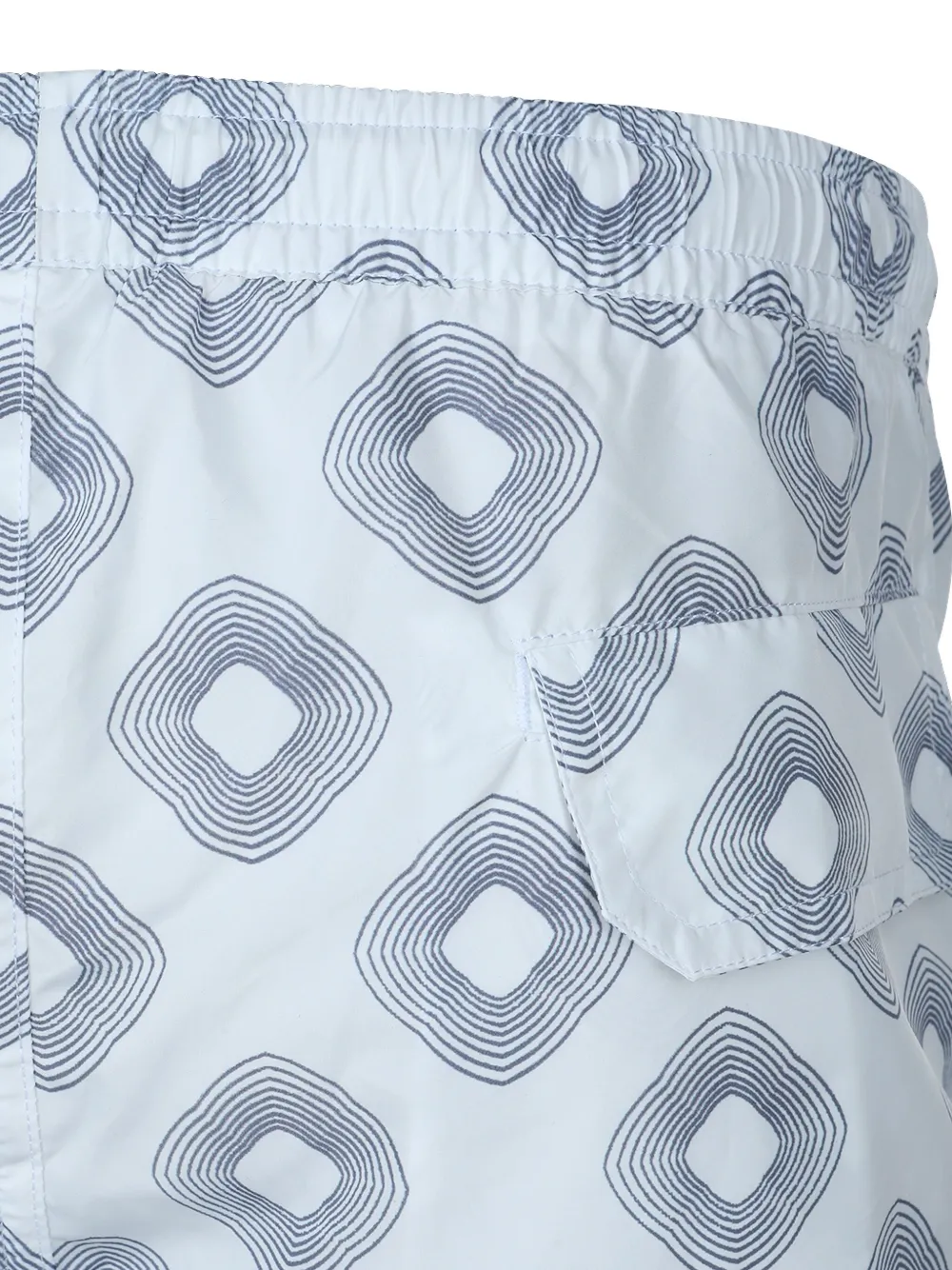 Eleventy Zwembroek met geometrische print Blauw