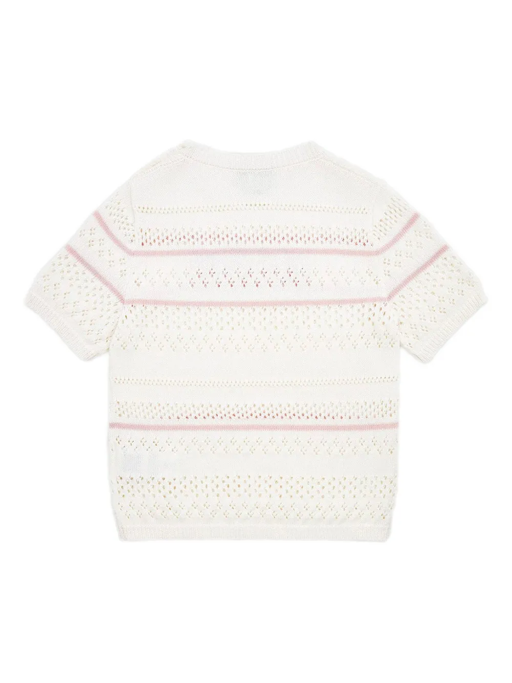 Fendi Kids knitted logo-intarsia T-shirt | Girls T-Shirts | Image 2
