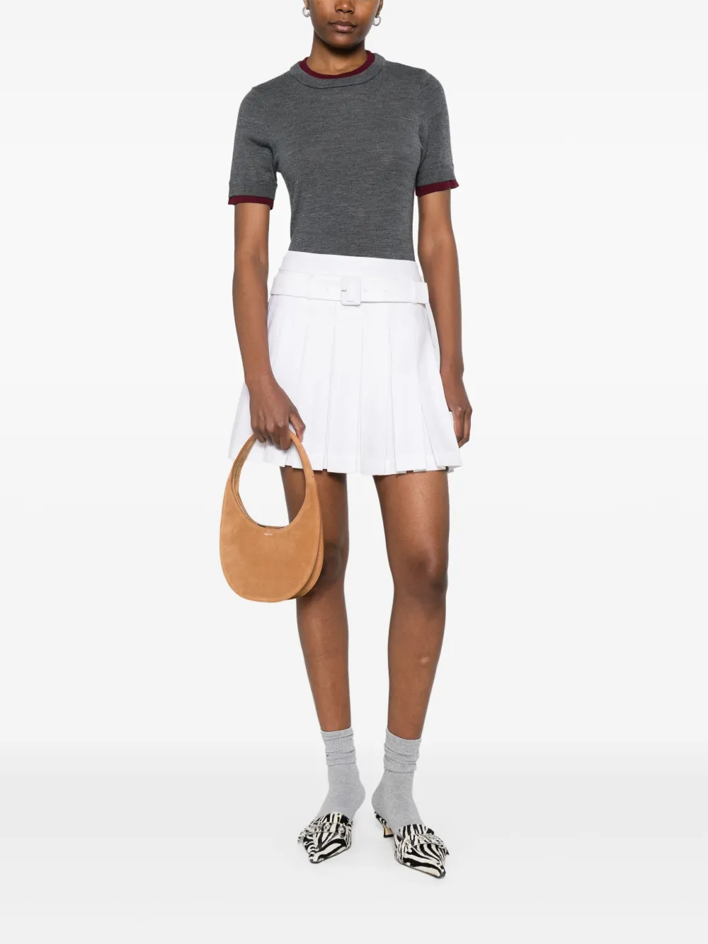 Coperni small suede shoulder bag - Bruin