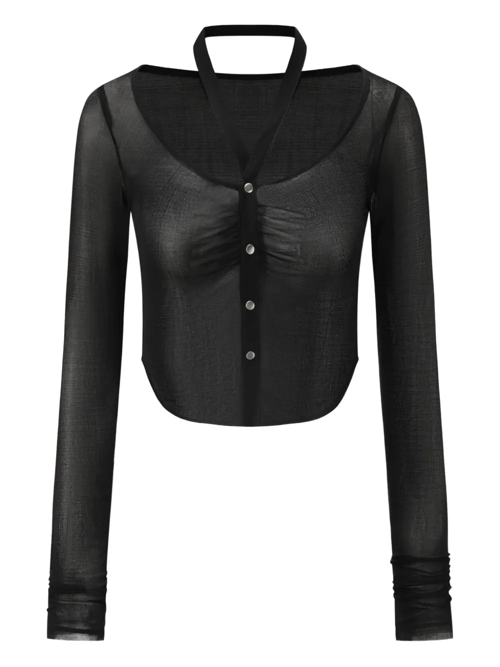 OUDE WAAG silk top | Black | Image 1