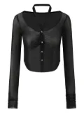 OUDE WAAG silk top - Black