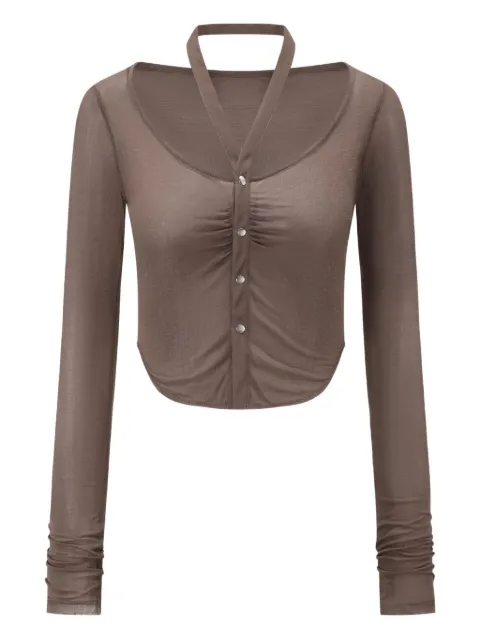 OUDE WAAG halterneck shirt