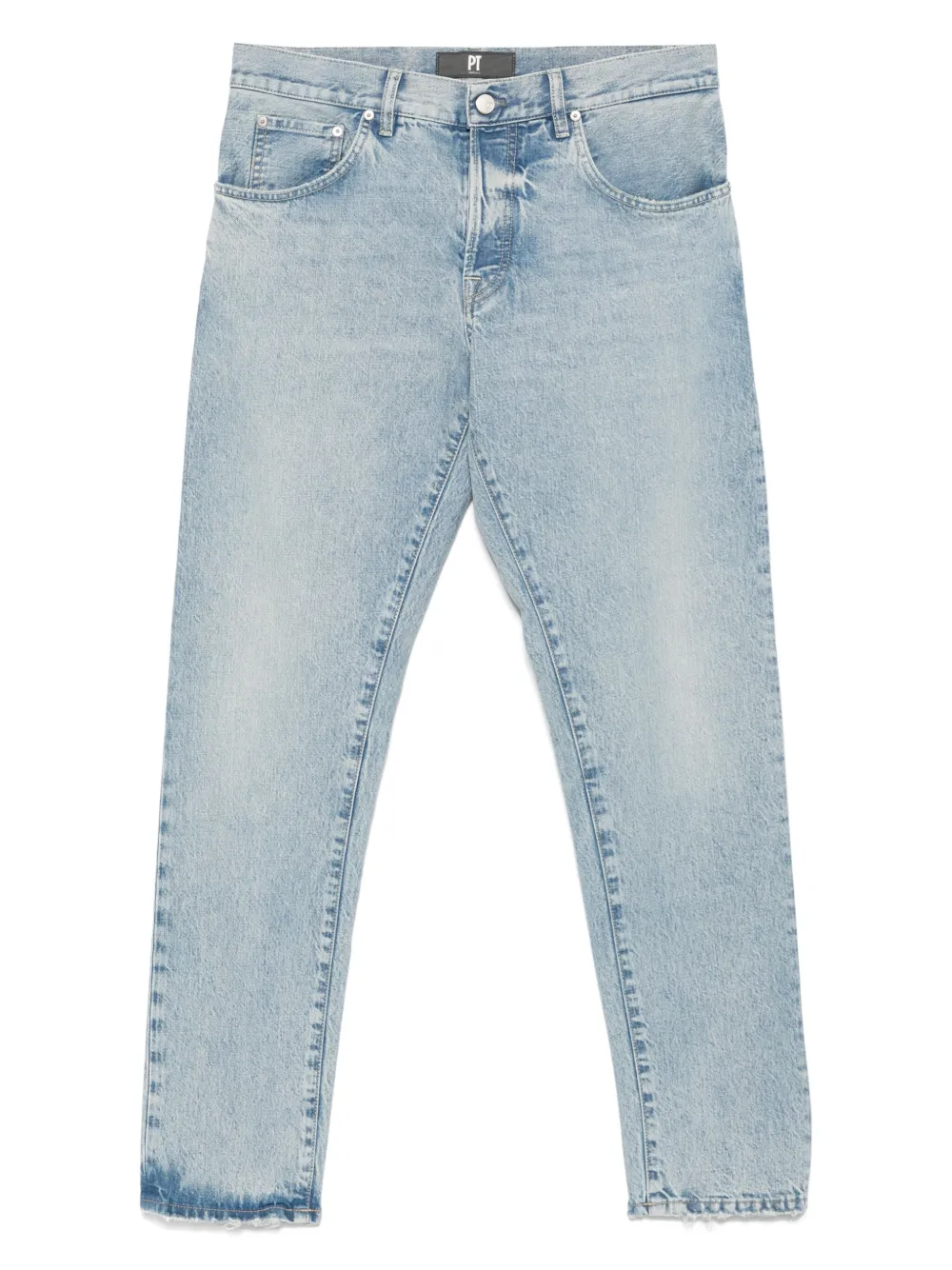 PT Torino logo-patch jeans - ブルー PT Torino logo-patch jeans - ブルー