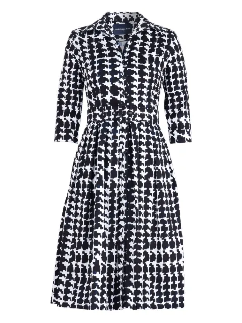 Samantha Sung geometric-print midi dress