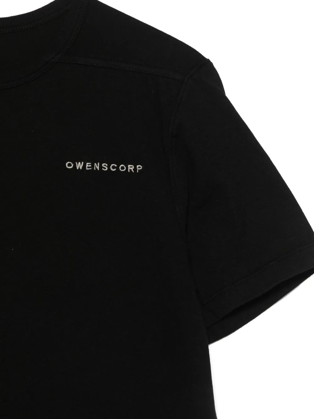 Rick Owens Kids T-shirt met geborduurd logo Zwart