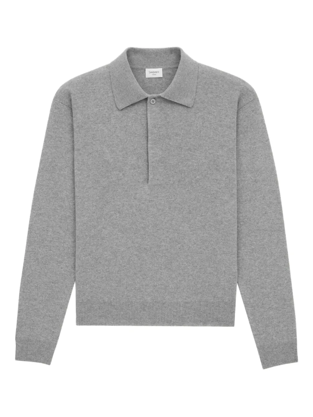 Saint Laurent Poloshirt met lange mouwen Grijs