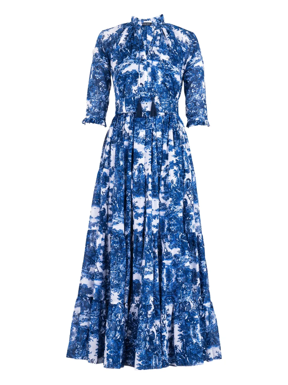 floral-printed maxi dress
