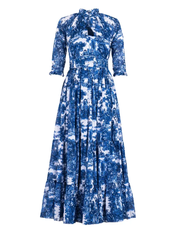 Samantha Sung floral-printed Maxi Dress | Blue | FARFETCH OM