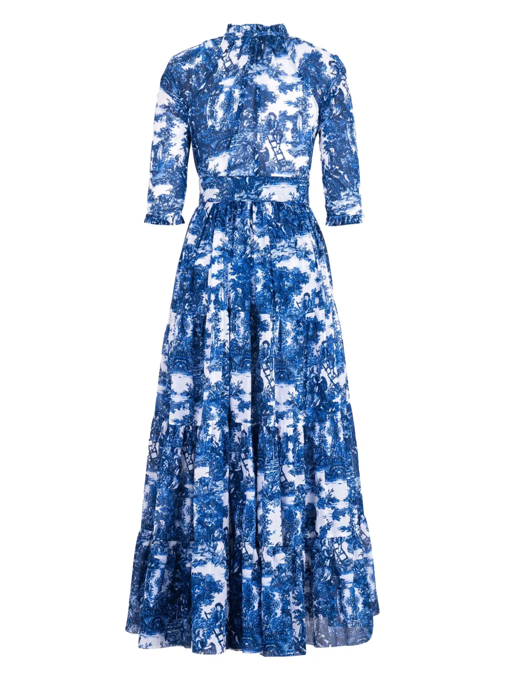 Samantha Sung floral-printed maxi dress - Blauw