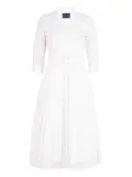 Samantha Sung Audrey belted shirt dress - White