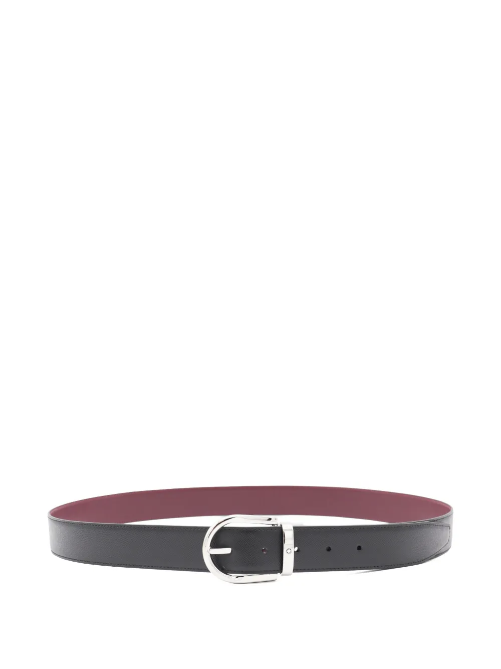 Montblanc Leren riem Zwart