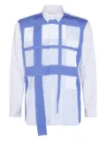 Comme des Garçons Homme patchwork shirt - Blue