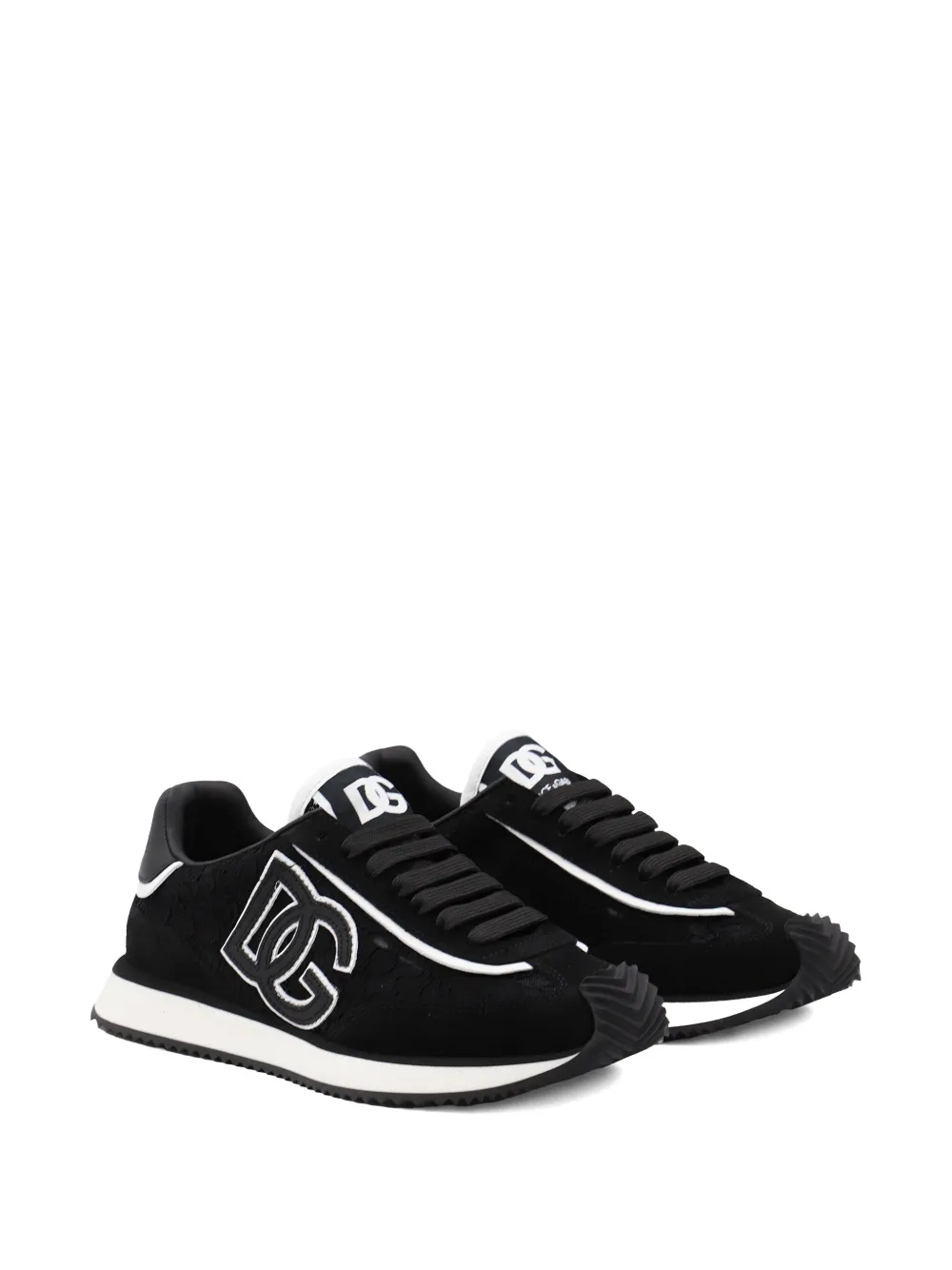 Dolce & Gabbana logo-patch sneakers - Zwart