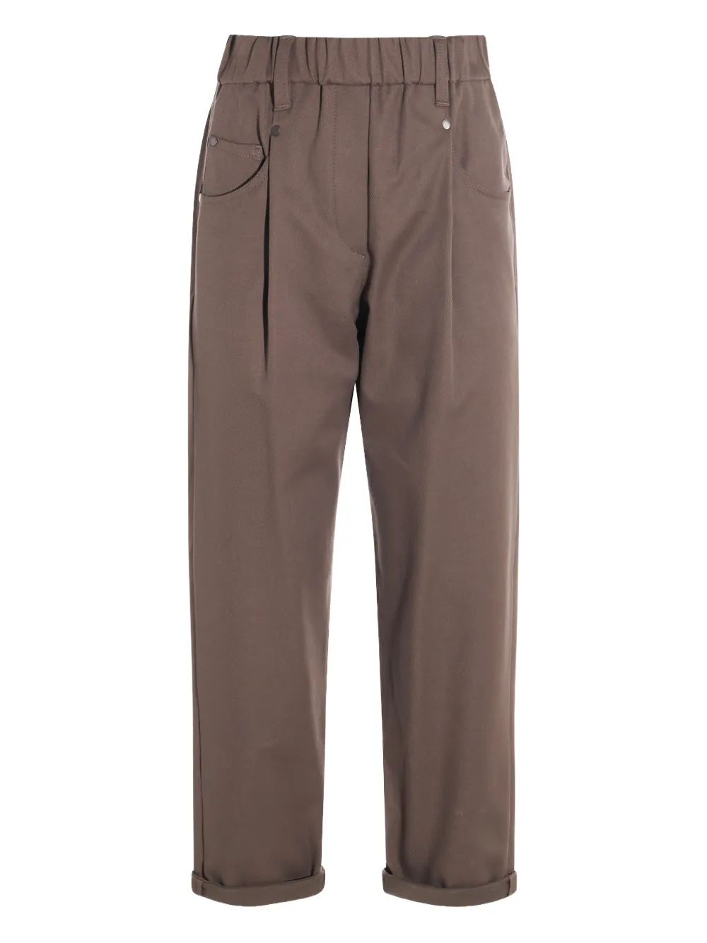 Brunello Cucinelli Calça com vinco | Marrom | Image 1