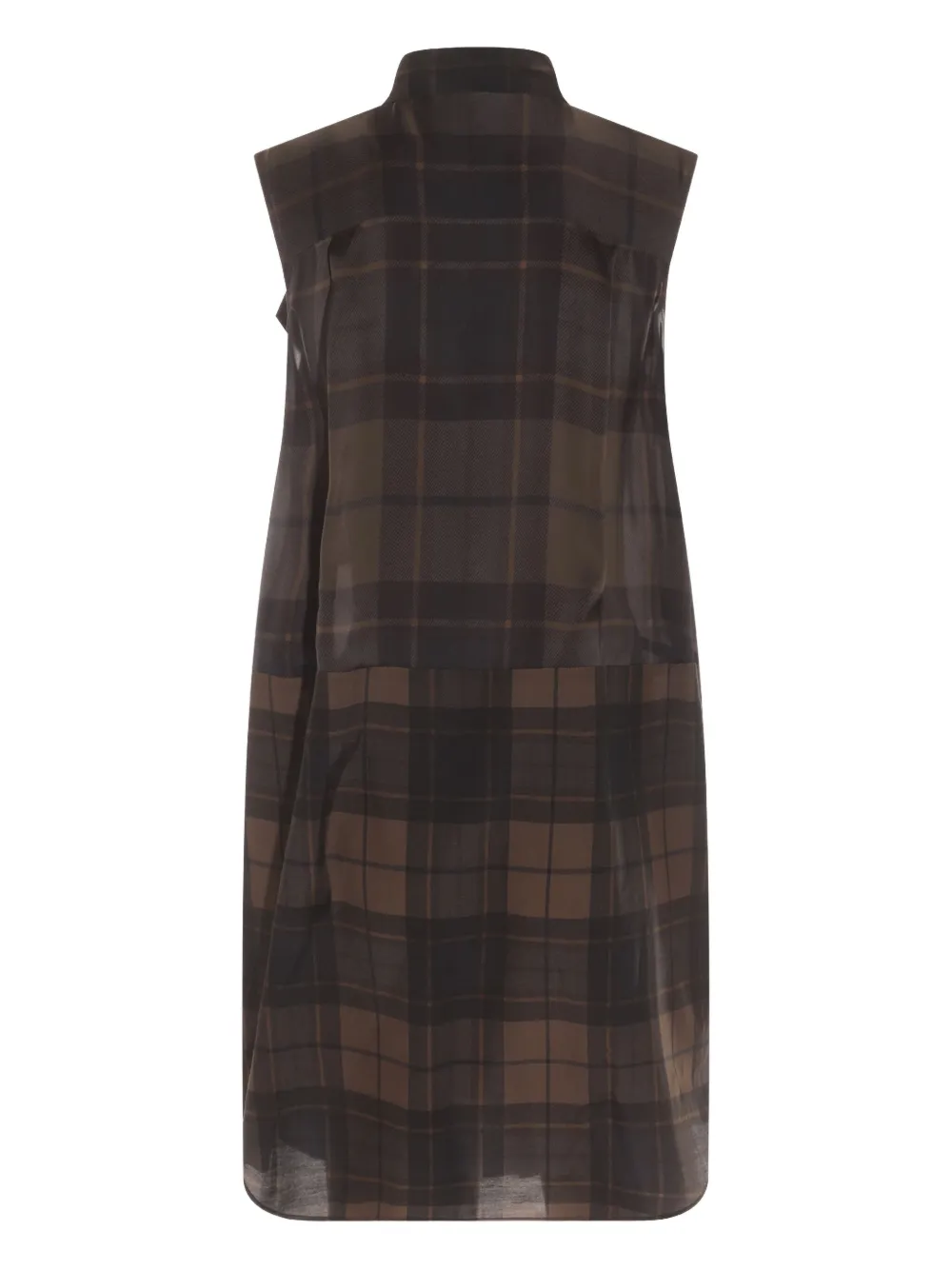 Sacai checked dress - Bruin