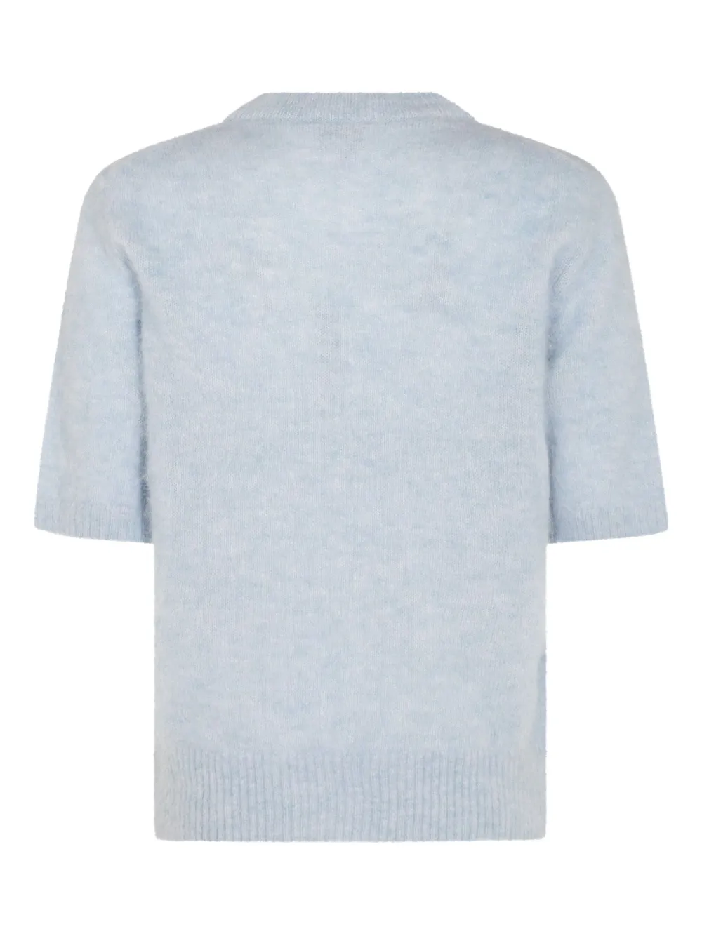 GANNI INTARSIA-KNIT TOP 