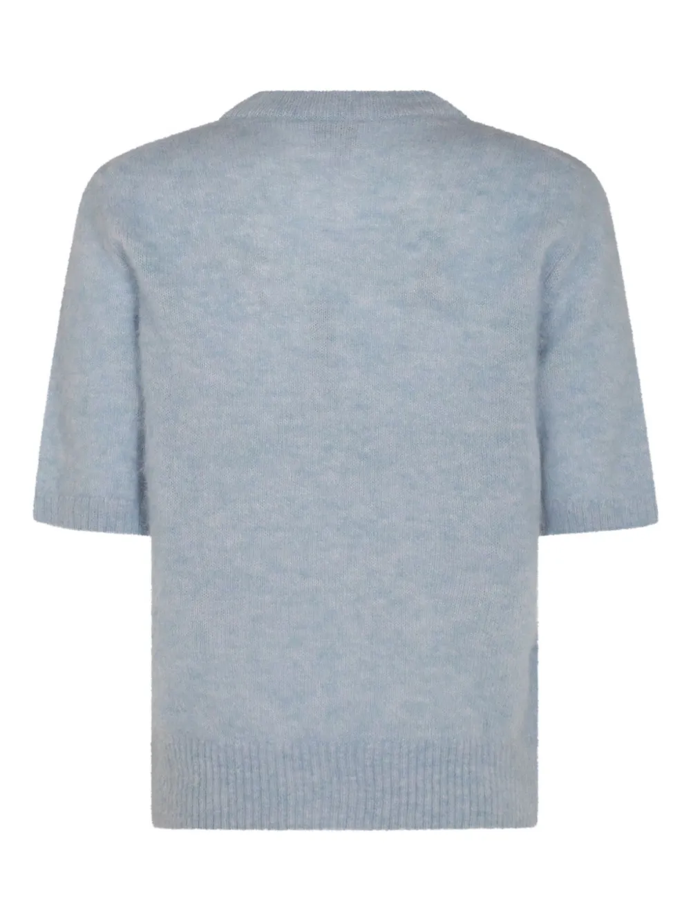 GANNI INTARSIA-KNIT TOP 