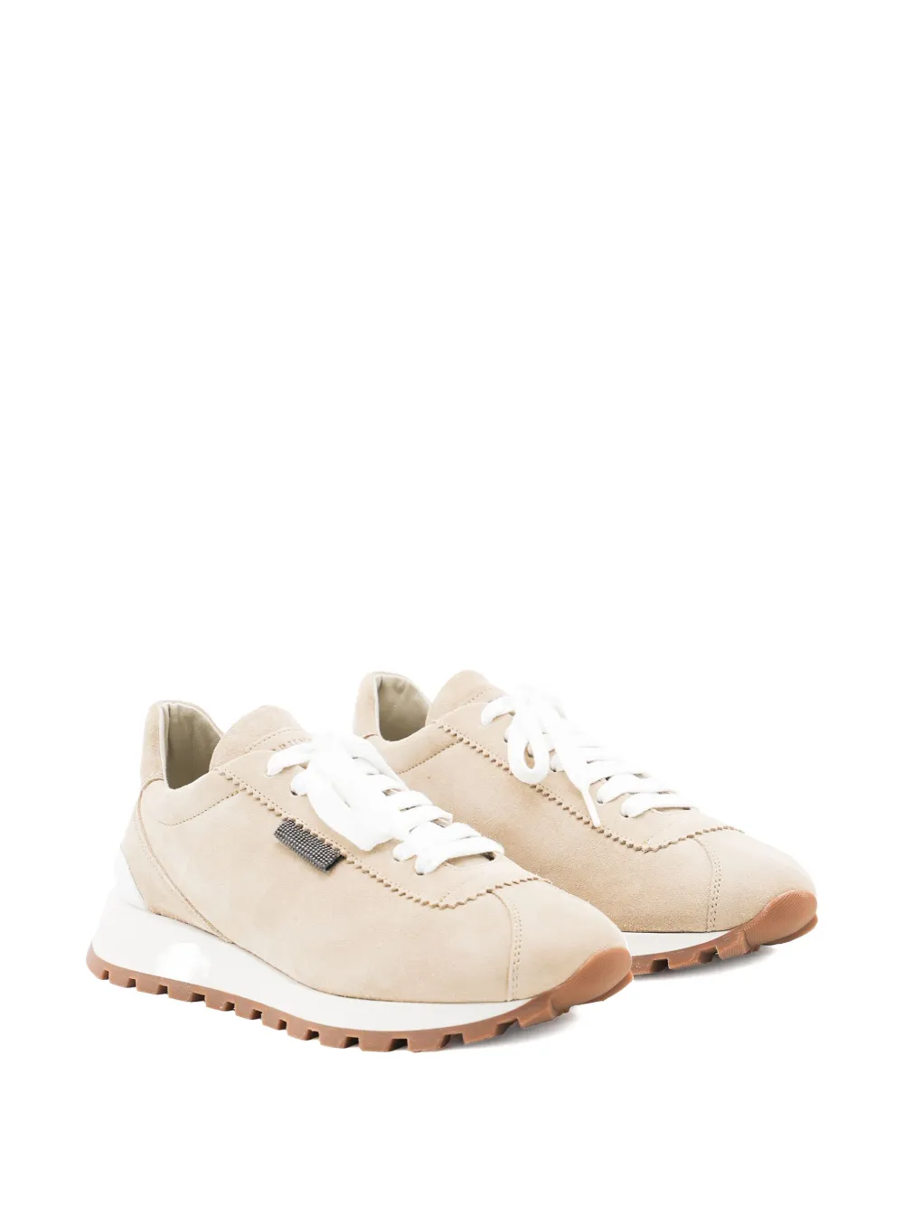 Brunello Cucinelli suede sneakers Neutrals