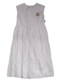 Moschino Kids Teddy Bear-appliqué dress - White
