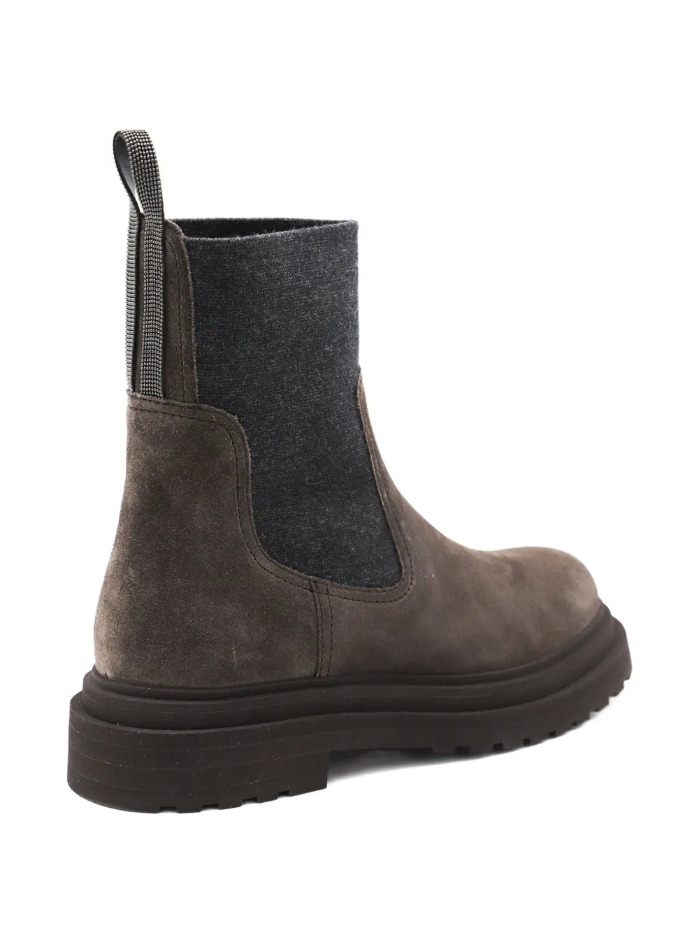 Brunello Cucinelli suede Chelsea boots Brown