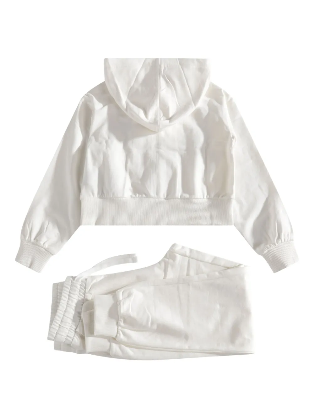 Moschino Kids Sweater met capuchon Wit