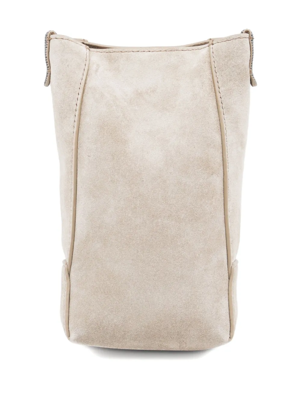 Brunello Cucinelli suede shoulder bag - Beige