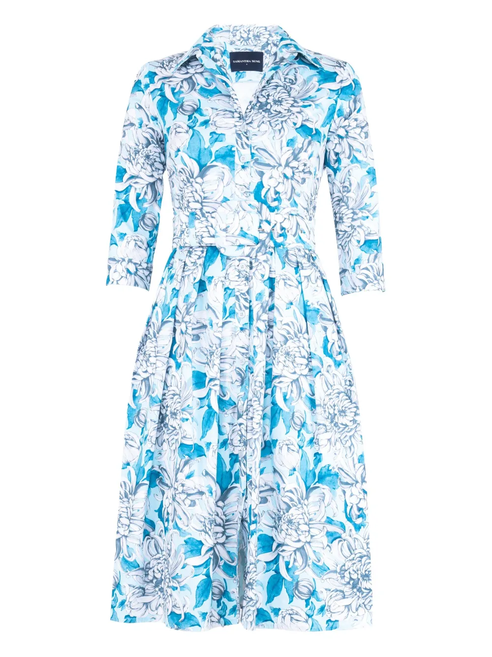 Audrey floral-print midi dress