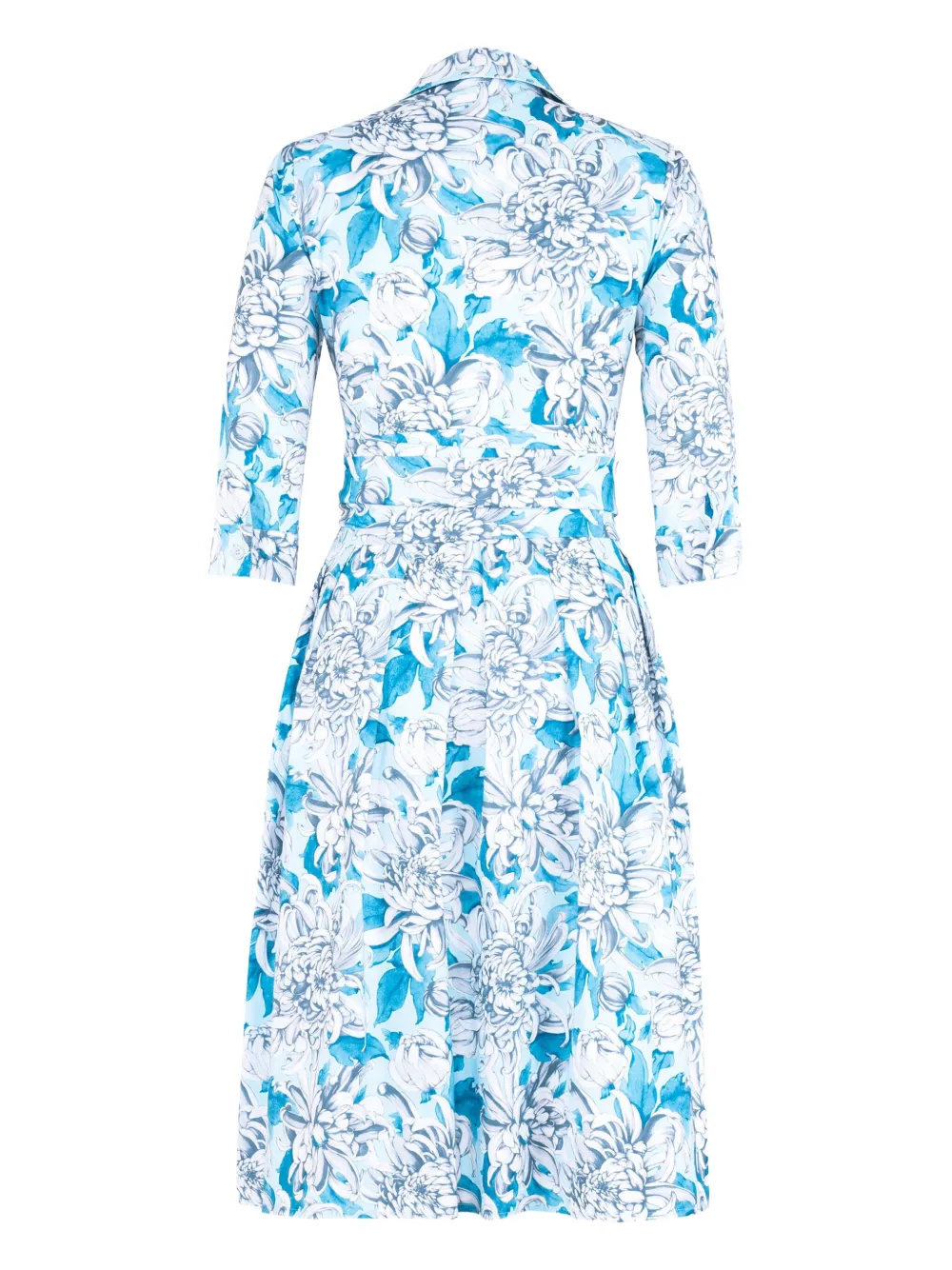 Samantha Sung Audrey floral-print midi dress - Blauw