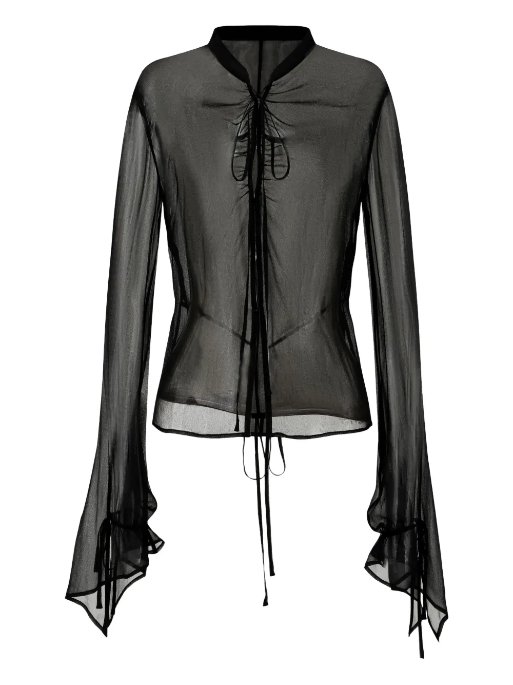 OUDE WAAG blusa de algodón | negro | Image 1
