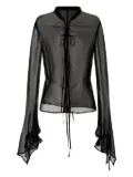 OUDE WAAG cotton blouse - Black