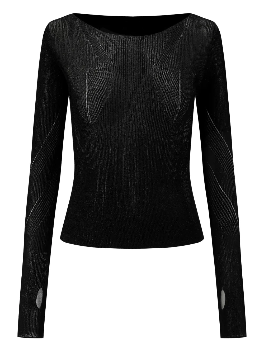 OUDE WAAG suéter con cuello barco | negro | Image 1