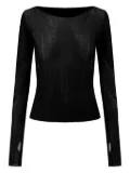 OUDE WAAG boat-neck sweater - Black
